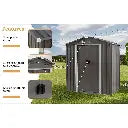 TechTen - Outdoor Metal Storage Shed with Double Doors - 3.0m x 3.6m (10ft x 12ft)