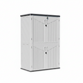 Outdoor Resin Storage Cabinet with Shelving Kit & Floor | 1.3m x 0.68m | Savvy Sheds