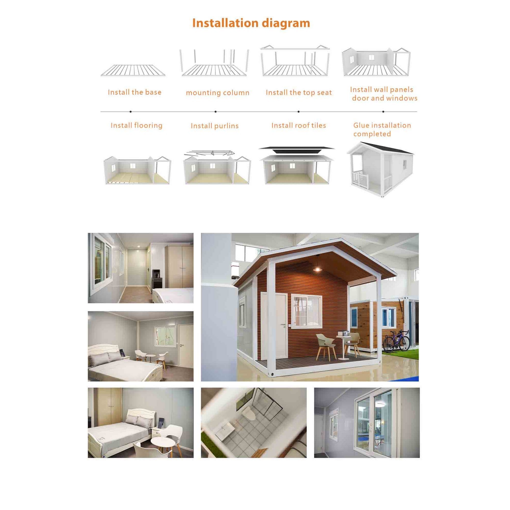 Modern Modular Container House with Detachable Gable Roof
