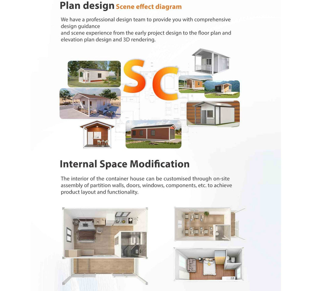 Modern Modular Container House with Detachable Gable Roof