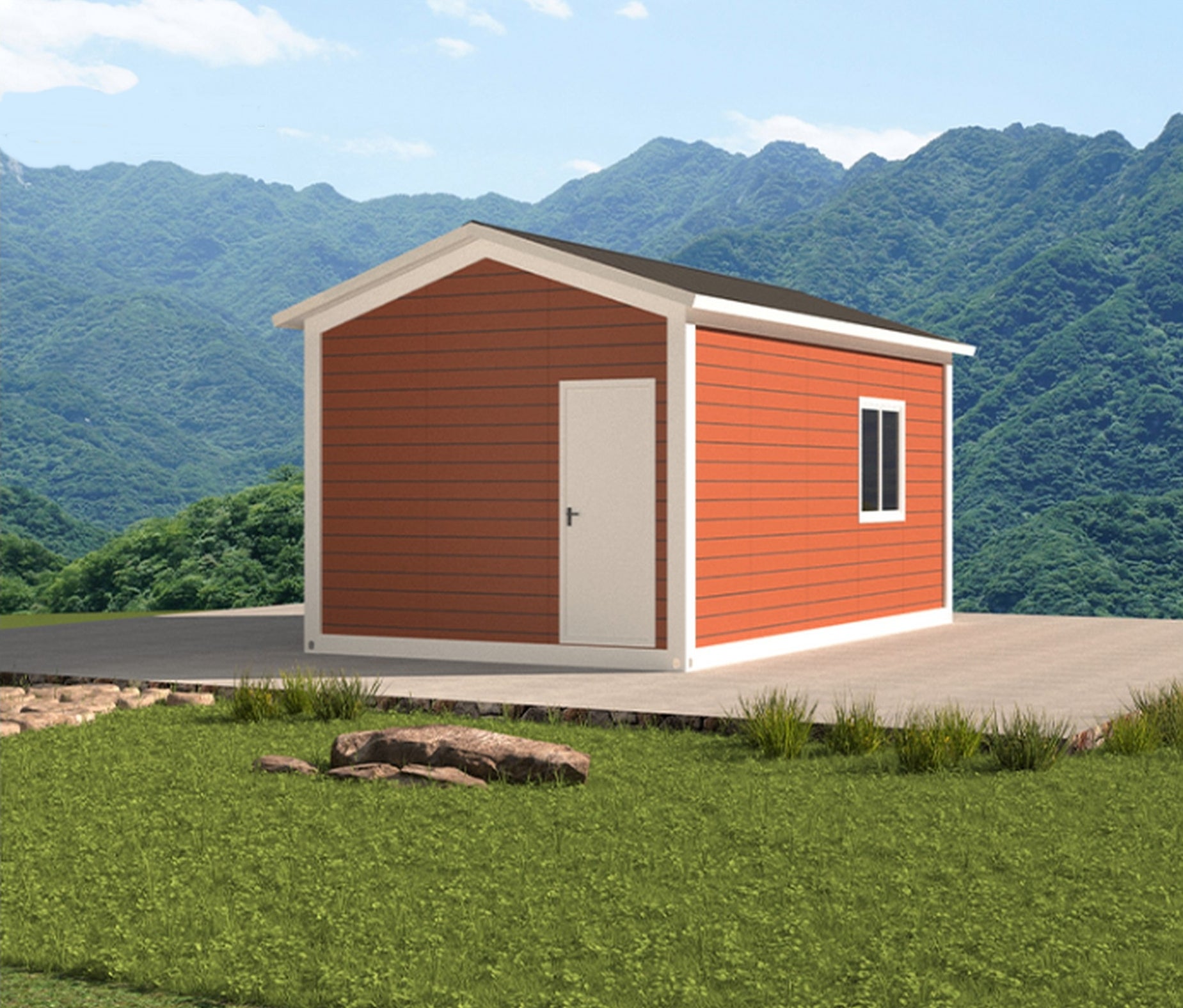 Modern Modular Container House with Detachable Gable Roof