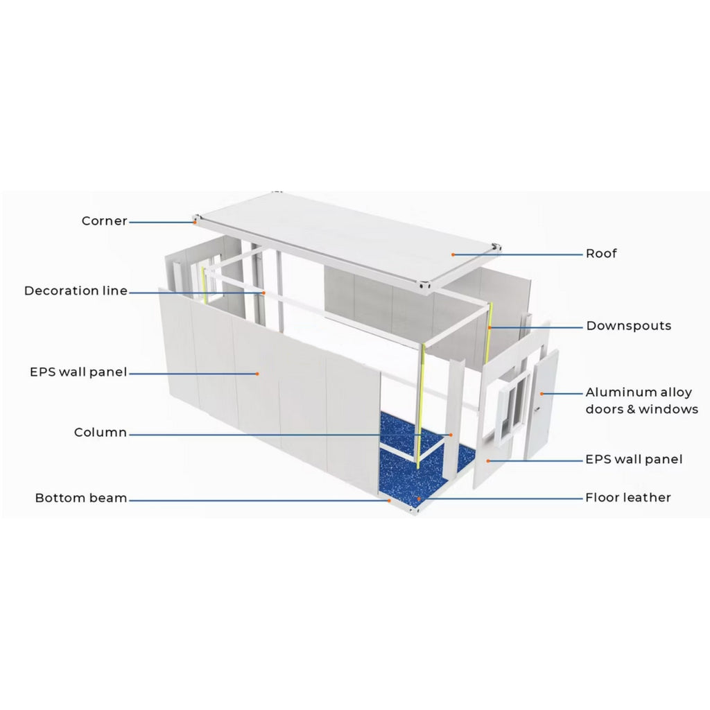 Folding Container House X4 – Expandable Modular Prefab Cabin