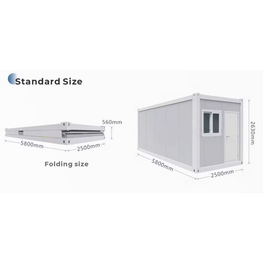 Folding Container House X4 – Expandable Modular Prefab Cabin
