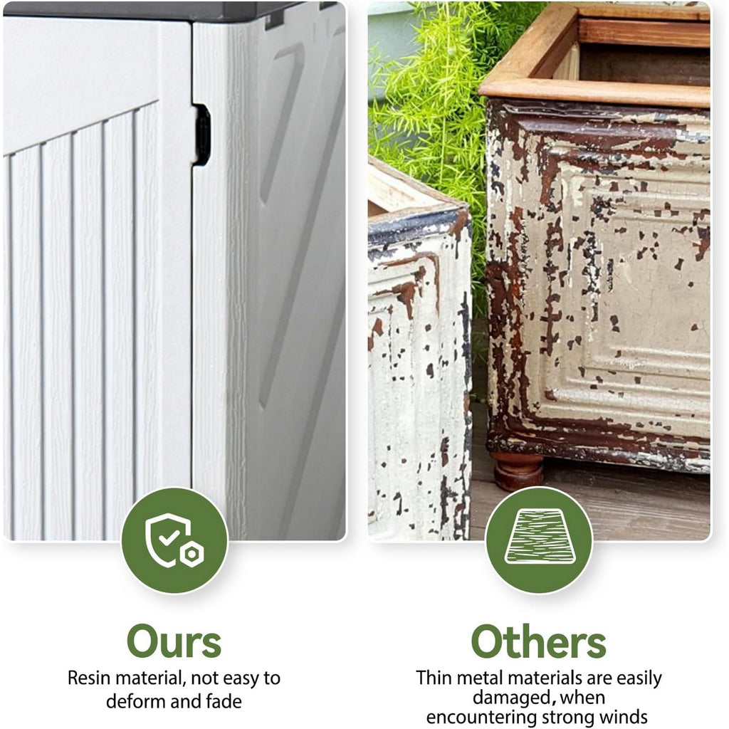 Outdoor Resin Storage Cabinet with 2 Shelves | 1m x 1.3m | Savvy Sheds