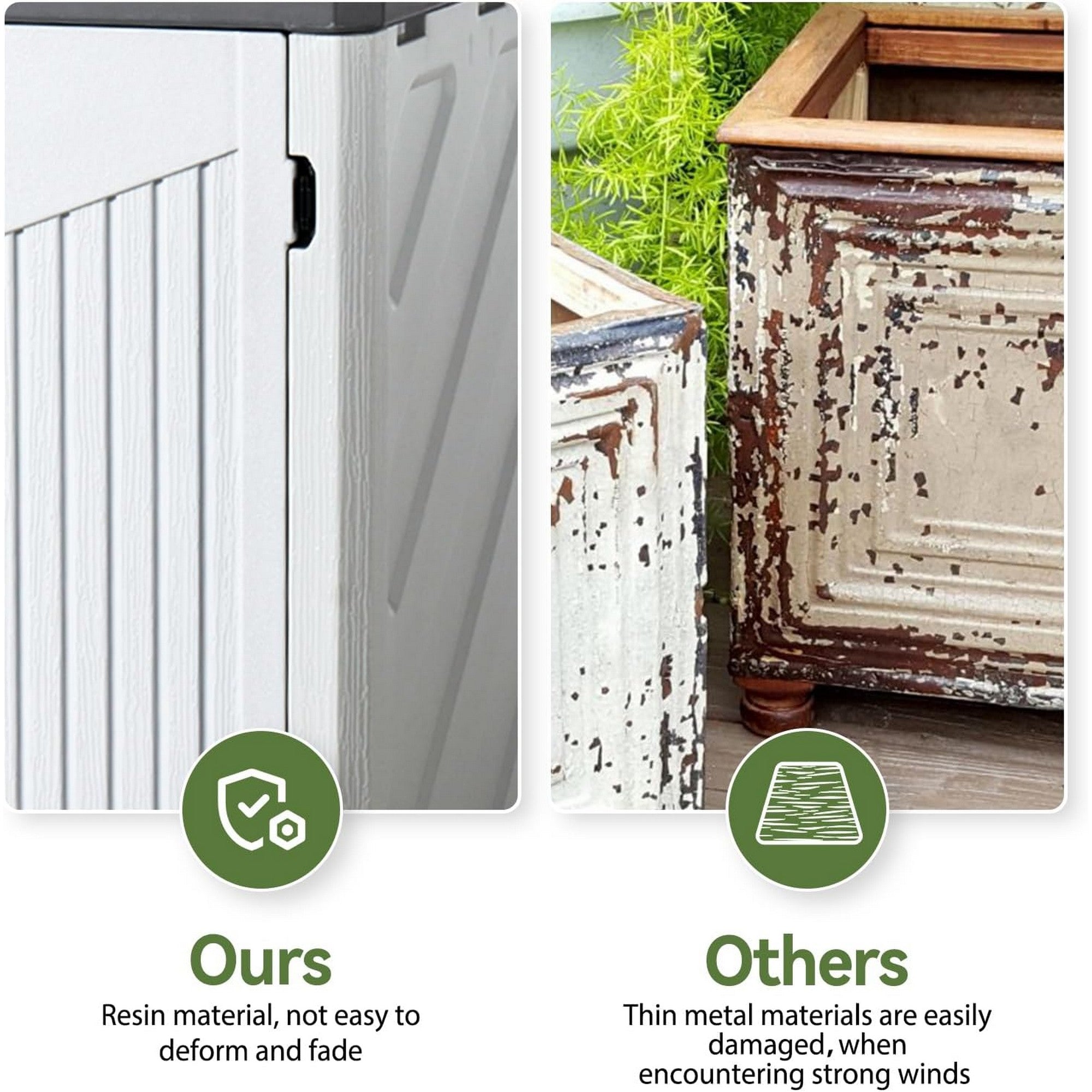 Outdoor Resin Storage Cabinet with 2 Shelves | 1m x 1.3m | Savvy Sheds
