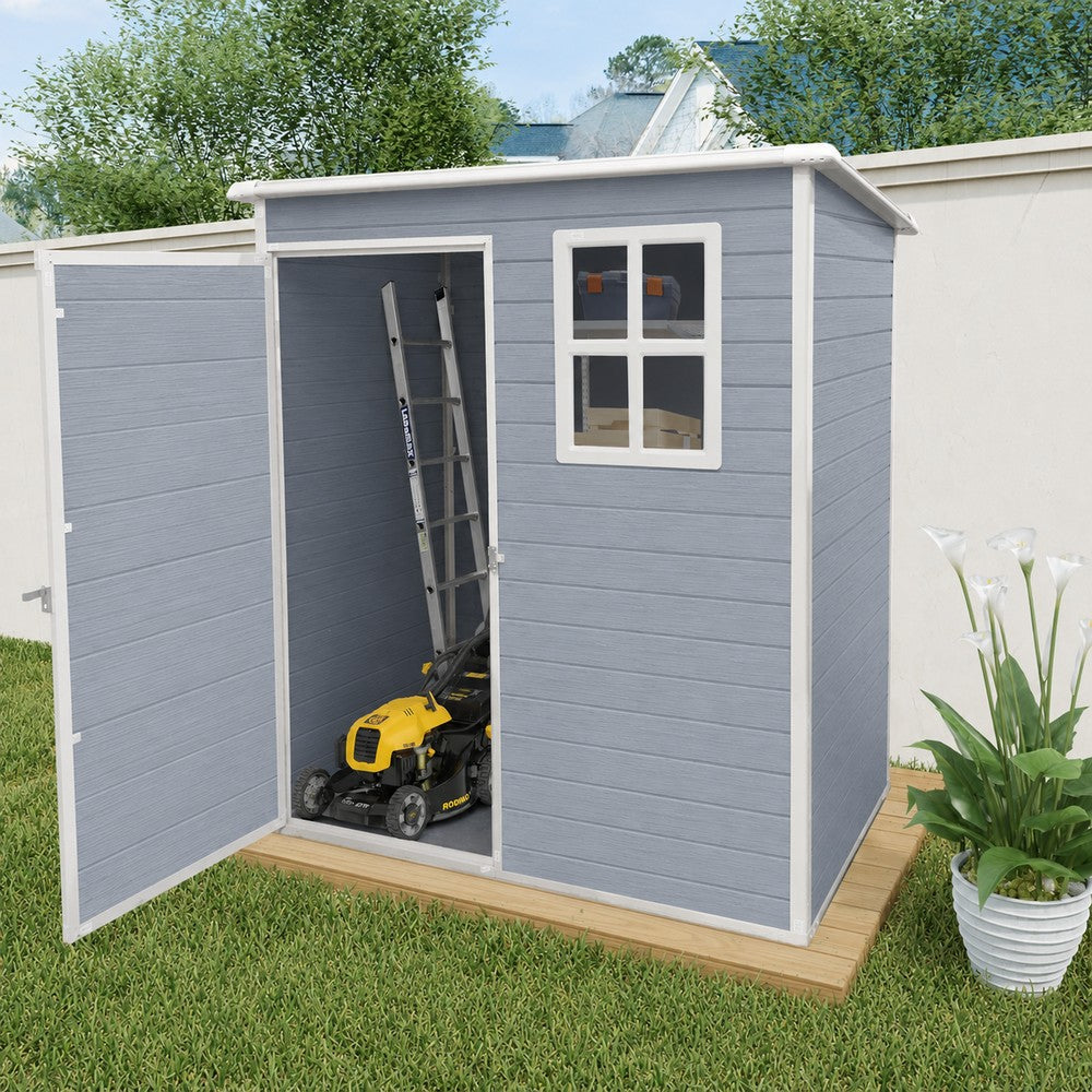 Modern & Durable Weather-Proof Storage Shed 0.9m x 1.5m (3ft x 5ft)
