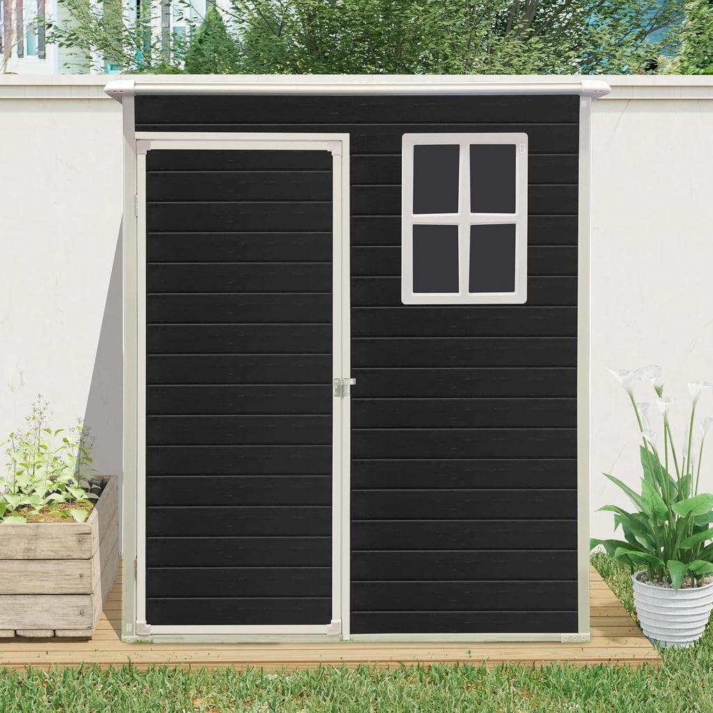 Modern & Durable Weather-Proof Storage Shed 0.9m x 1.5m (3ft x 5ft)