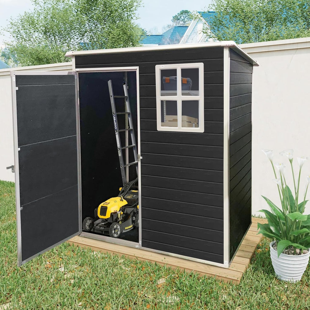 Modern & Durable Weather-Proof Storage Shed 0.9m x 1.5m (3ft x 5ft)