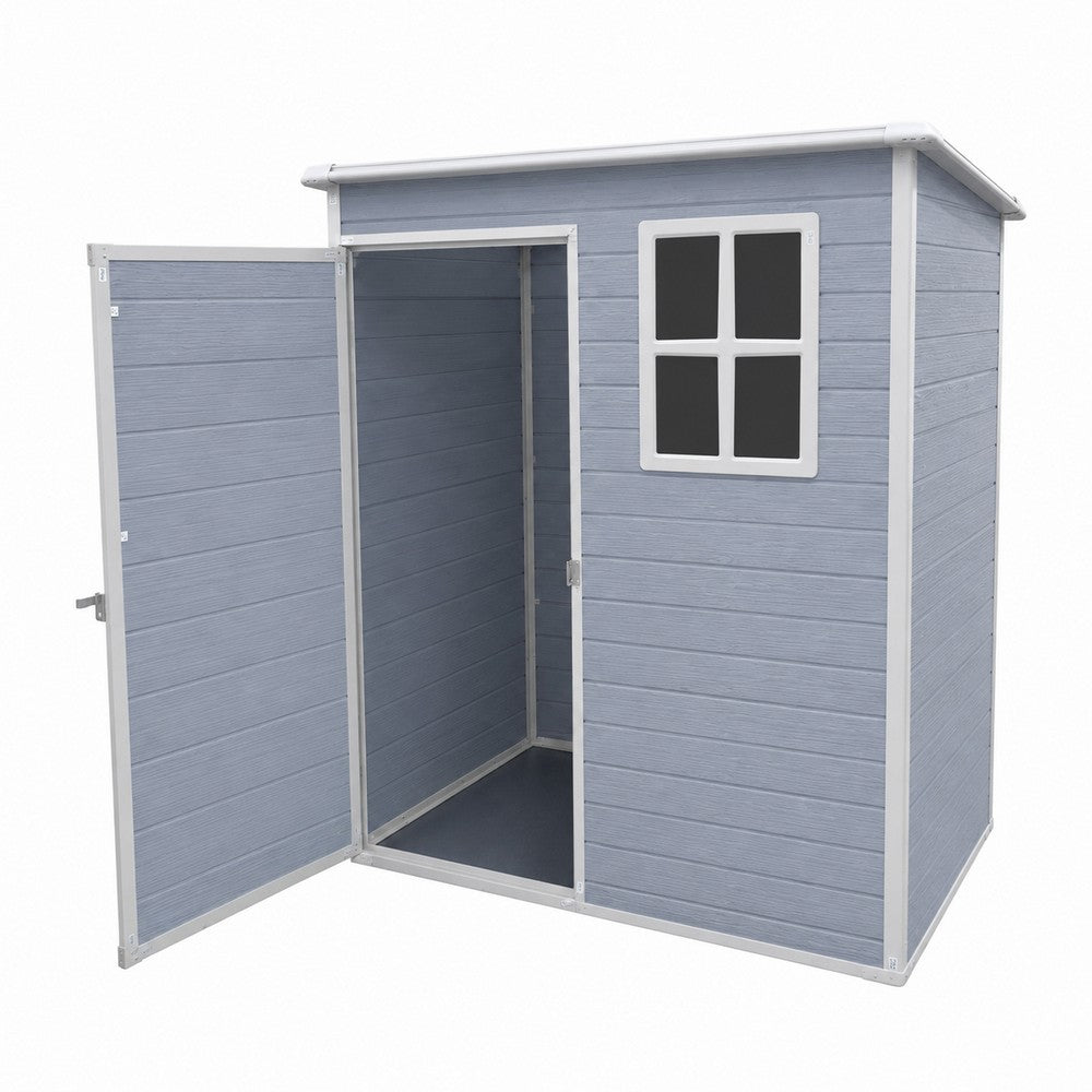 Modern & Durable Weather-Proof Storage Shed 0.9m x 1.5m (3ft x 5ft)