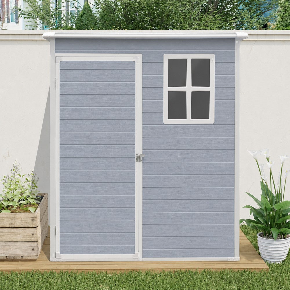 Modern & Durable Weather-Proof Storage Shed 0.9m x 1.5m (3ft x 5ft)