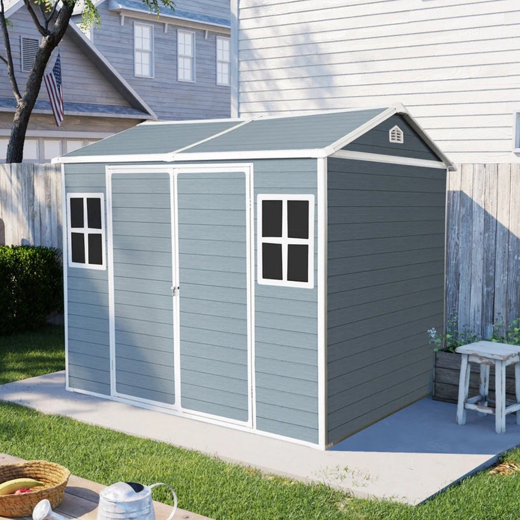 Modern & Durable Weather-Proof Storage Shed 1,8m x 2,4m (6ft x 8ft)
