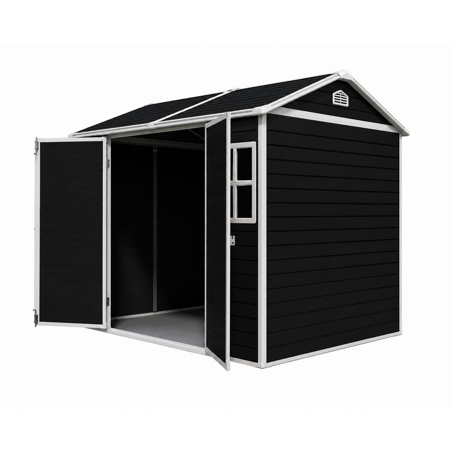 Modern & Durable Weather-Proof Storage Shed with Motion Sensing Lights | 1,8m x 2,4m (6ft x 8ft)