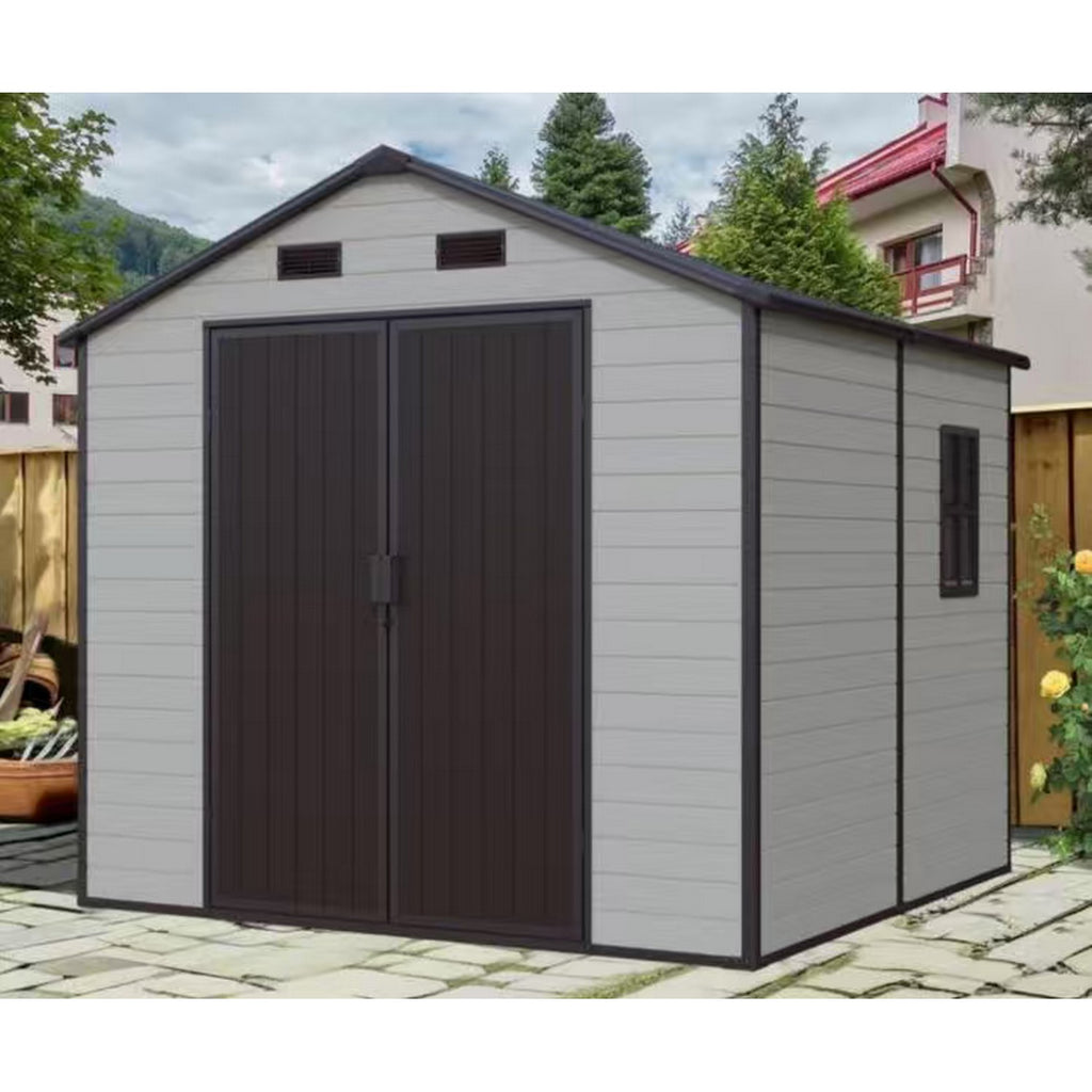 Modern & Durable Weather-Proof Storage Shed 2,4m x 2.4m (8ft x 8ft)
