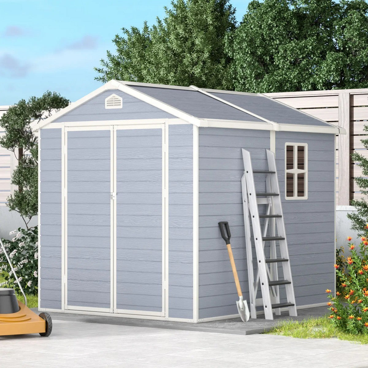 Modern & Durable Resin Weather Proof Storage Shed | 1.8m x 2.4m | Savvy Sheds