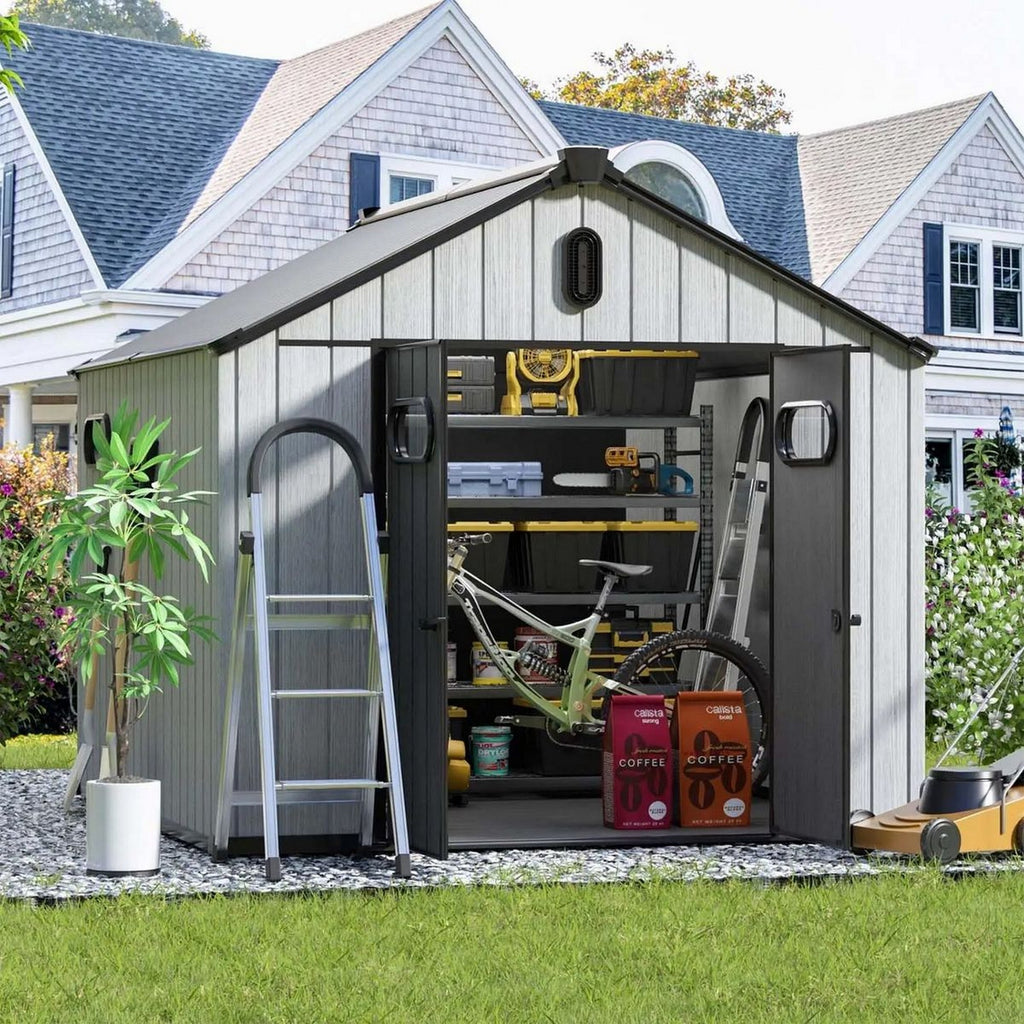Modern & Durable Resin Weather Proof Storage Shed | 2.4 x 3m | Savvy Sheds