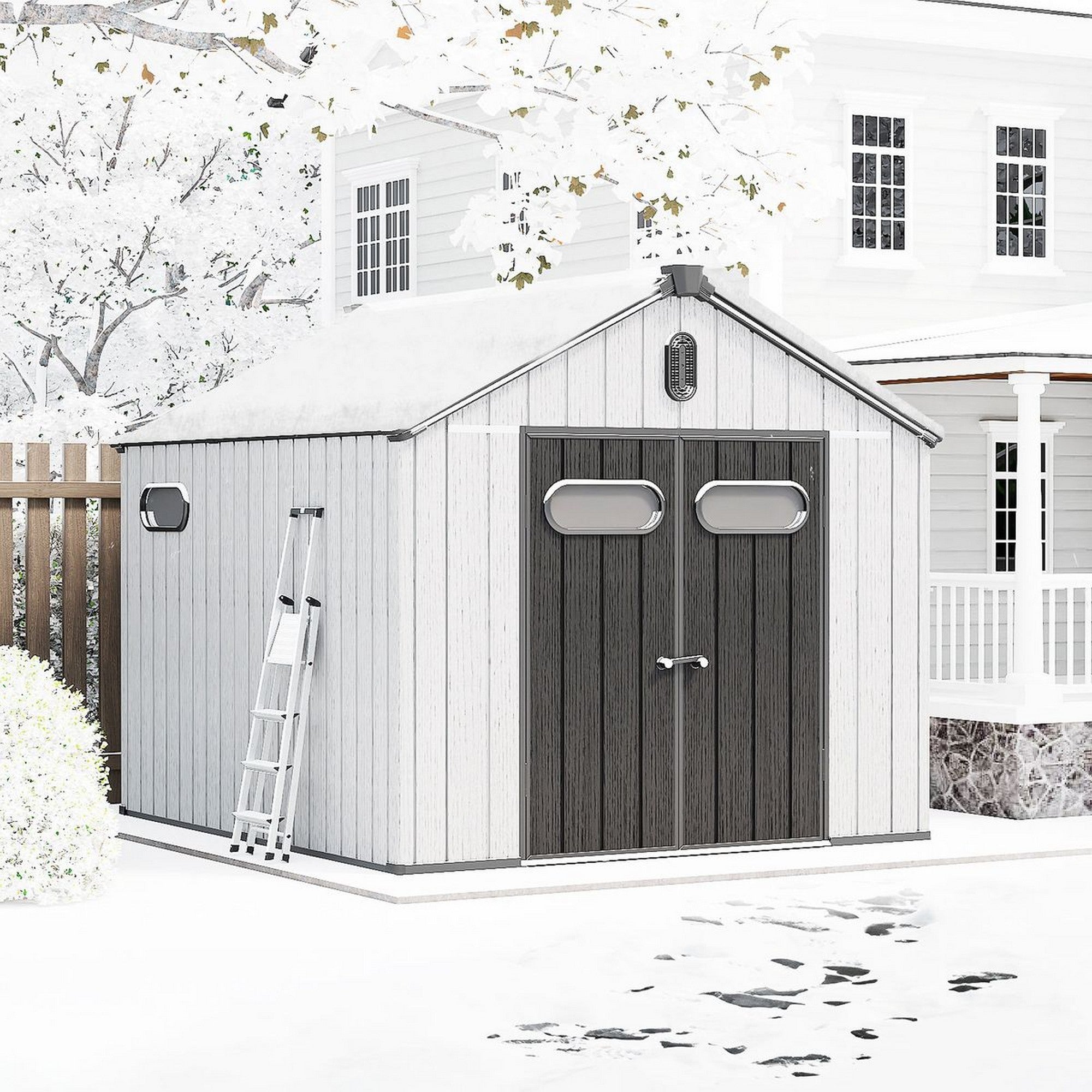 Modern & Durable Resin Weather Proof Storage Shed | 2.4 x 3m | Savvy Sheds