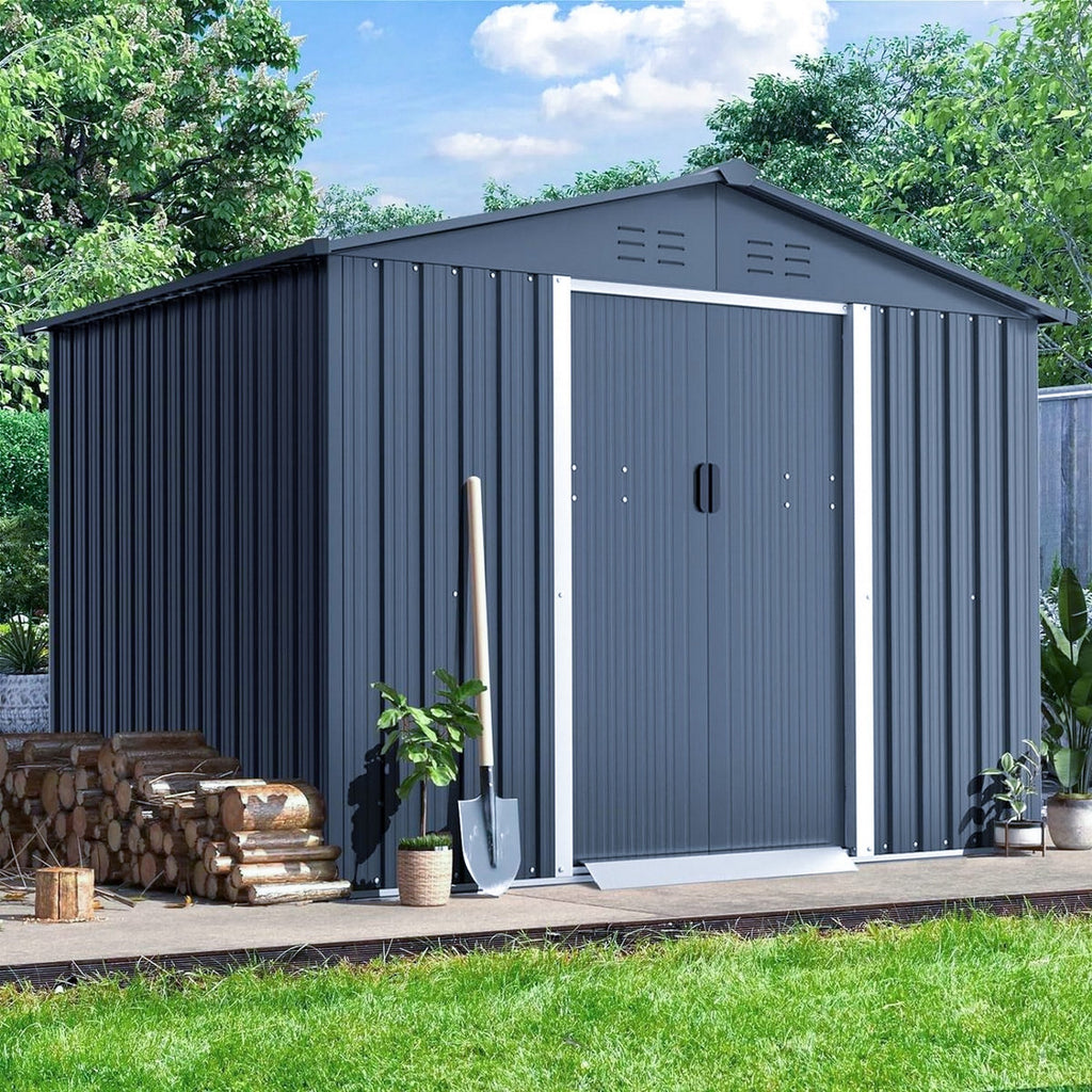 Outdoor Metal Storage Shed with Double Doors | 3.0m x 3.6m | Savvy Sheds