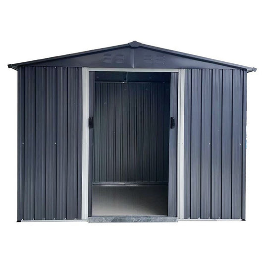TechTen - Outdoor Metal Storage Shed with Double Doors - 3.0m x 3.6m (10ft x 12ft)