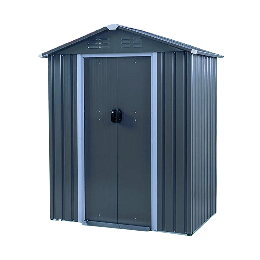 Outdoor Metal Storage Shed with Double Doors | 1.8m x 0.95m | Savvy Sheds