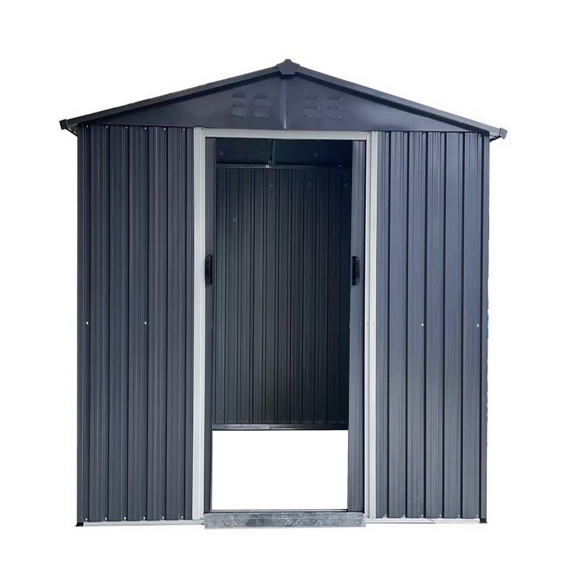 Outdoor Metal Storage Shed with Double Doors | 1.8m x 0.95m | Savvy Sheds