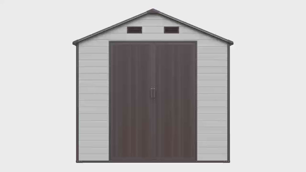 Modern & Durable Weather-Proof Storage Shed 2,4m x 2.4m (8ft x 8ft)
